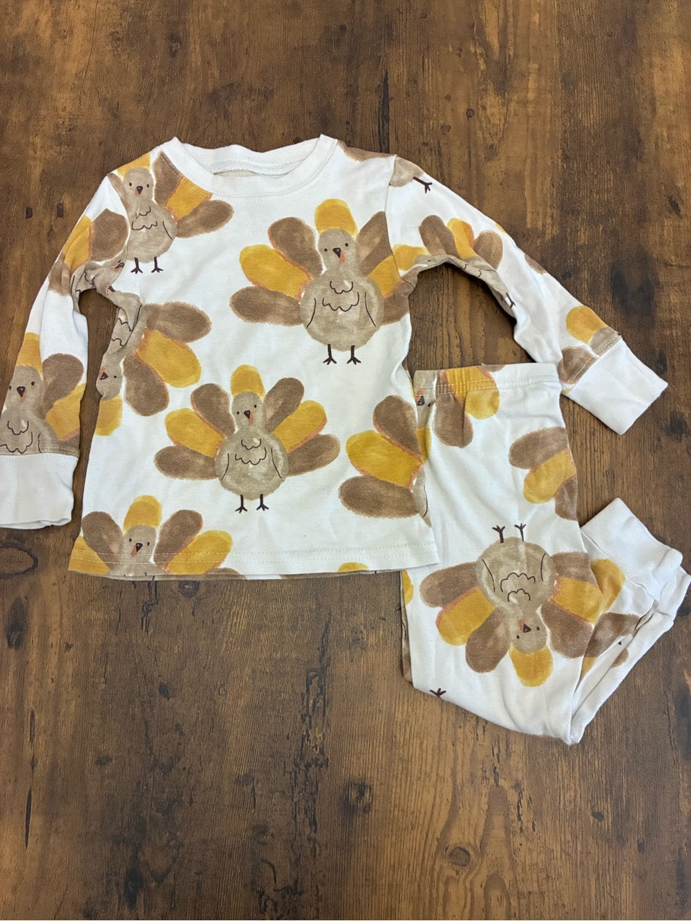 Carter’s 18M Thanksgiving Turkey Print Pajama Set